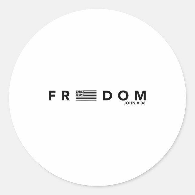 Dom American Flag Christ Is King Sets You Design  Runder Aufkleber (Vorderseite)