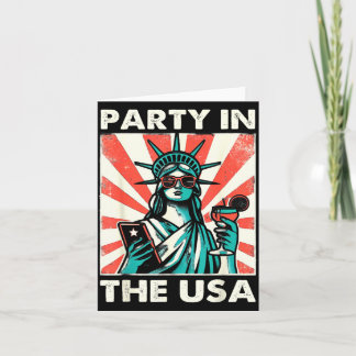 dom Amerikanische Flagge 4. Juli Patriotische Part Karte