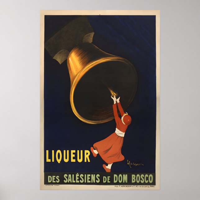 Dom Bosco Likör Plakat - Cappiello Plakat (Vorne)