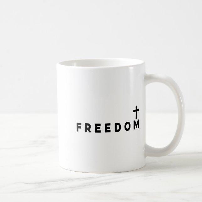 Dom Christian Cross Patriotic  Kaffeetasse (Rechts)