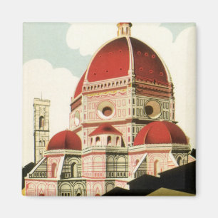 Dom in Florenz, Florenz, Italien, Vintage-Reise-Ku Magnet
