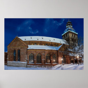 Dom Kathedrale am Kuppelplatz in Riga, Lettland Poster