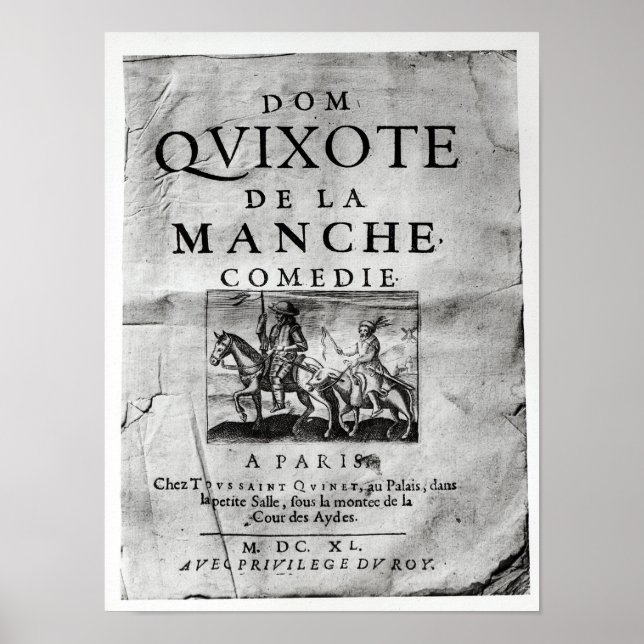 Dom Quixote de La Manche Comedie' Poster (Vorne)