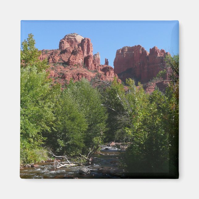 Dom Rock and Stream in Sedona Arizona Magnet (Vorne)