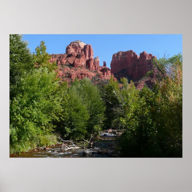Dom Rock and Stream in Sedona Arizona Poster (Vorne)