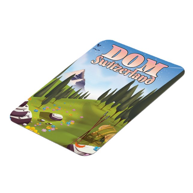 Dom Switzerland Reiseplakat Magnet (Linke Seite)