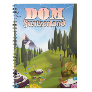 Dom Switzerland Reiseplakat Notizblock