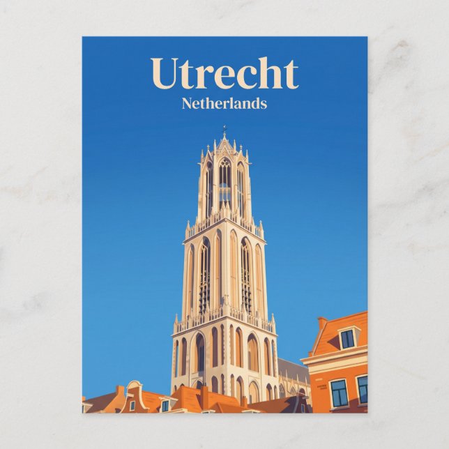 Dom Tower Niederlande Postkarte (Vorderseite)