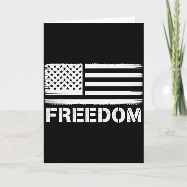 Dom Vintage America Flag  Karte (Vorderseite)