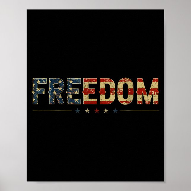 Dom Vintage America Flag  Poster (Vorne)