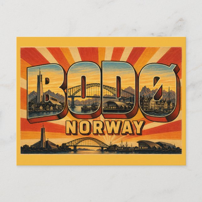 Dom von Bodø, Norwegen Postkarte (Vorderseite)