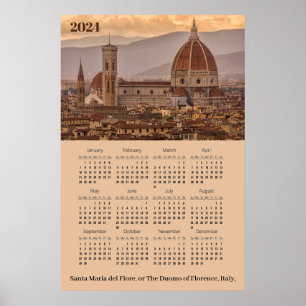 Dom von Florenz, Florenz Italien 2024 Kalender Poster
