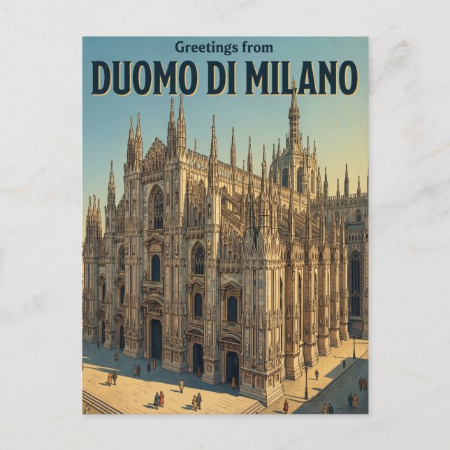 Dom von Mailand Italien Postkarte (Vorderseite)