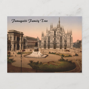 Dom von Mailand und Piazza, Lombardei, Italien Postkarte