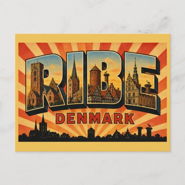 Dom von Ribe Dänemark Postkarte (Vorderseite)