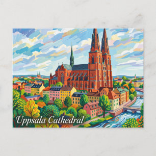 Dom von Uppsala Schweden Postkarte