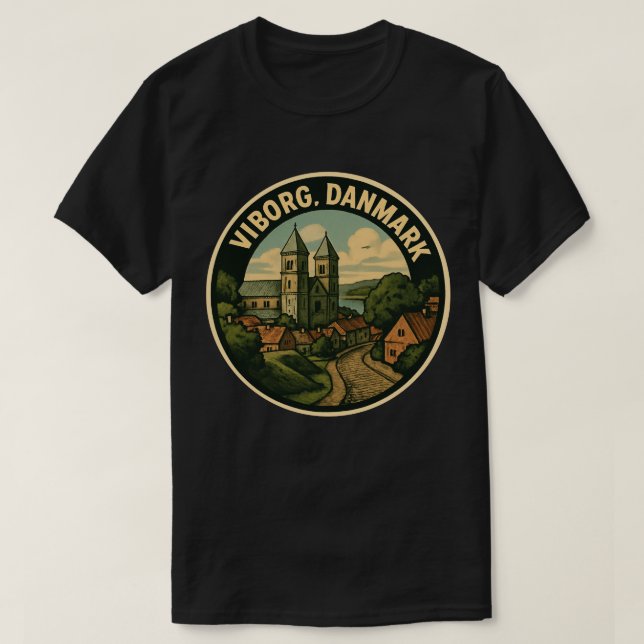 Dom von Viborg Dänemark T-Shirt (Design vorne)