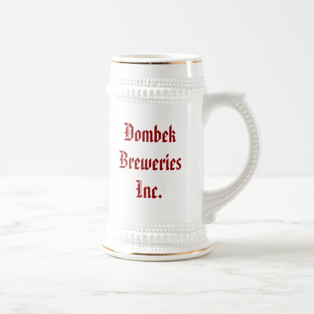 Dombek Breweries Inc., gutes Bier f… - Besonders Bierglas (Rechts)