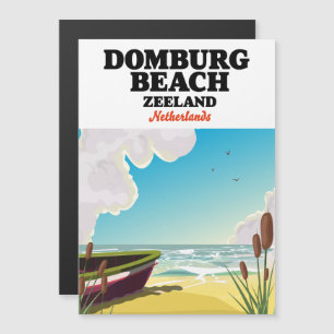 Domburg Beach Zeeland Domburg Beach Magnetkarte