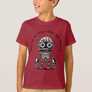 Dome Head Robot - Auf Algorithmen & Sarcasm laufen T-Shirt