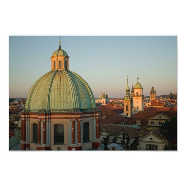 Dome of Church of Saint Francis, Prag, Tschechisch Fotodruck (Vorne)