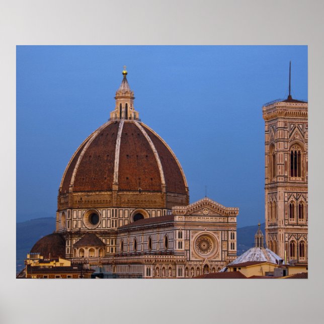 Dome of Santa Maria del Fiore Dom Piazza della Rif Poster (Vorne)