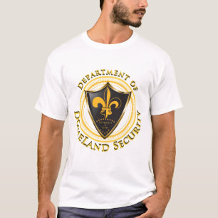 Domeland Sicherheits-Schwarz- u. Goldfan-T - Shirt
