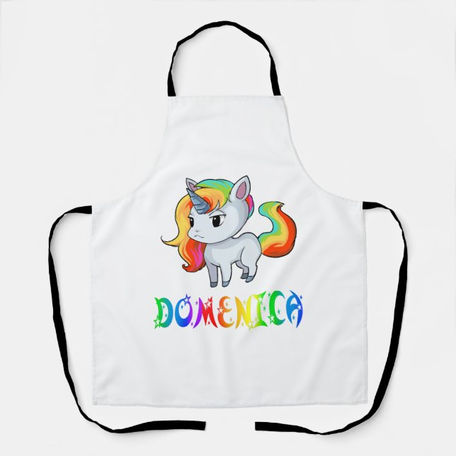 Domenica Unicorn Schürze (Vorderseite)