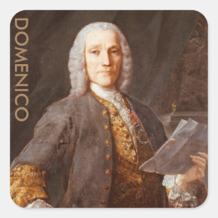 Domenico Scarlatti Quadratischer Aufkleber