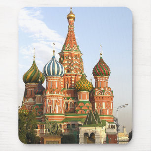 "DOMES OF ST. BASIL'S, MOSKAU" MAUSMAT/MOUSEPAD MOUSEPAD