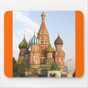 "DOMES OF ST. BASIL'S, MOSKAU" MAUSMAT/MOUSEPAD MOUSEPAD