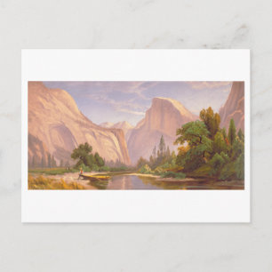 Domes Yosemite Vintag Prang Lithograph Postkarte