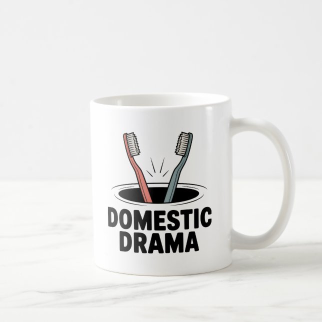 Domestic Drama | Relationship Chaos with Humor   Kaffeetasse (Rechts)