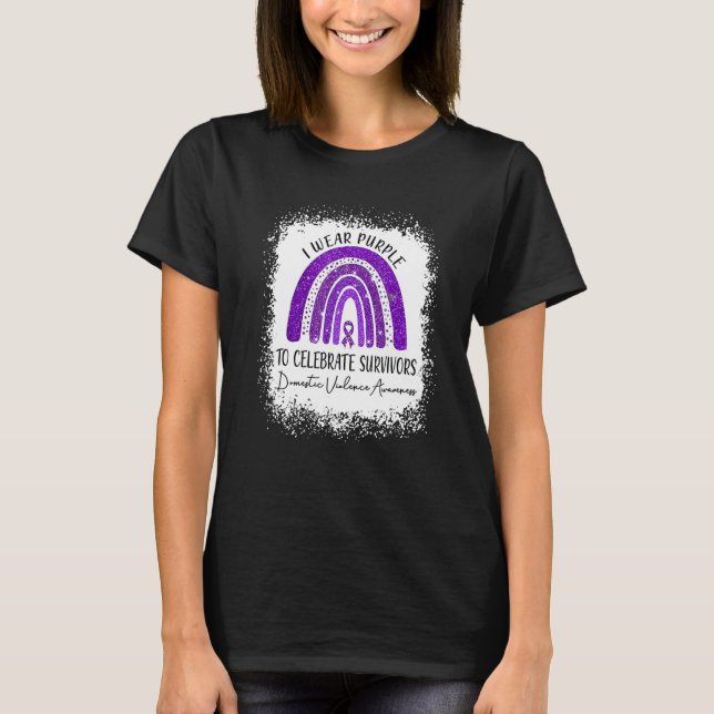 Domestic Violence Awareness For Men and Women Kids T-Shirt (Vorderseite)