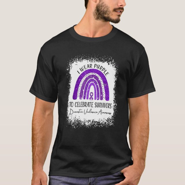 Domestic Violence Awareness For Men and Women Kids T-Shirt (Vorderseite)