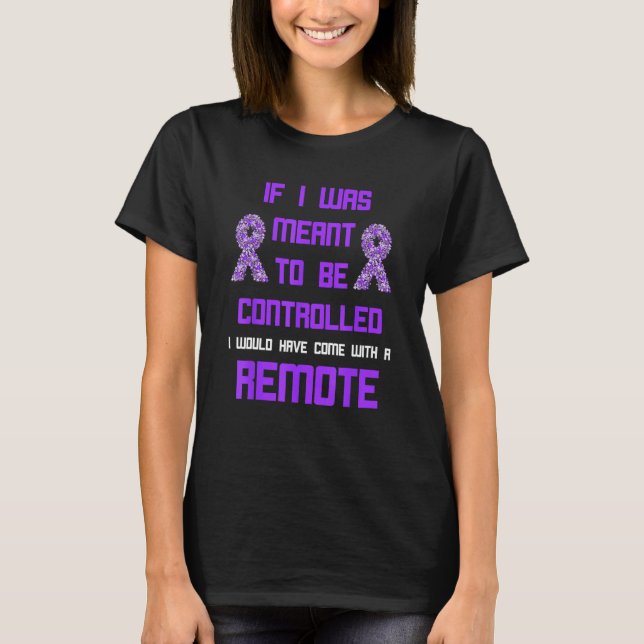 Domestic Violence Awareness Remote World Narcissis T-Shirt (Vorderseite)