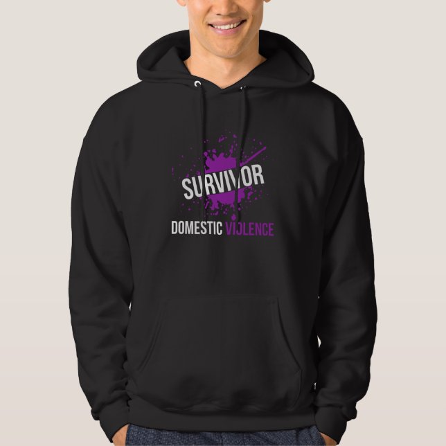 Domestic Violence Awareness Survivor   4 Hoodie (Vorderseite)