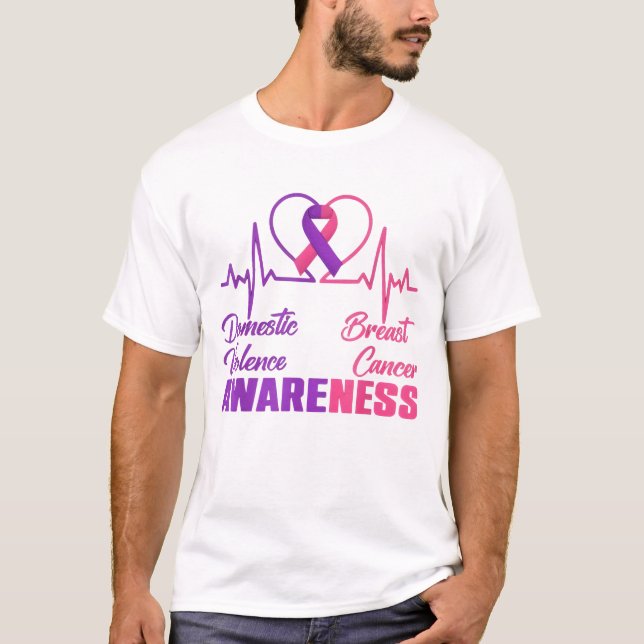 Domestic Violence & Breast Cancer Awareness Month  T-Shirt (Vorderseite)