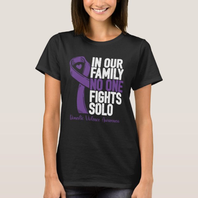 Domestic Violence  Family Domestic Violence Awaren T-Shirt (Vorderseite)