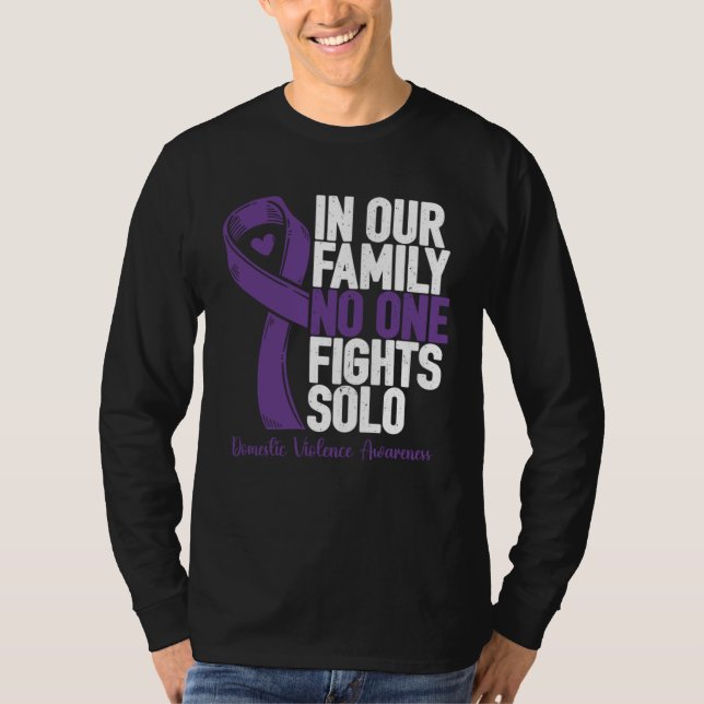 Domestic Violence  Family Domestic Violence Awaren T-Shirt (Vorderseite)