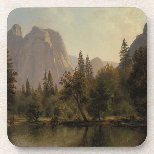 Domgestein, Yosemitetal Albert Bierstadt Getränkeuntersetzer (Vorderseite)