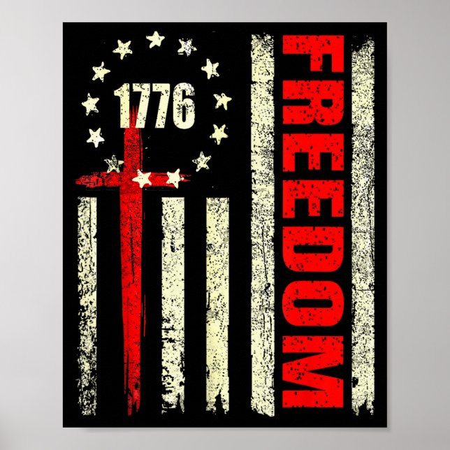 Dominanz-Shirt Christlicher Glaube Politisch Ameri Poster (Vorne)