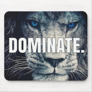 Dominate - Lion Motivierend Mousepad