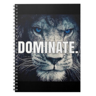 Dominate - Lion Motivierend Notizblock