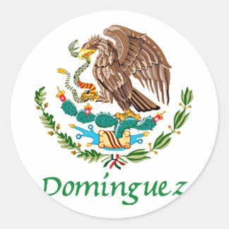 Domínguez Mexikos Nationales Siegel Runder Aufkleber