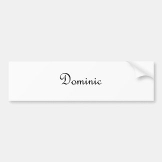 Dominic Autoaufkleber