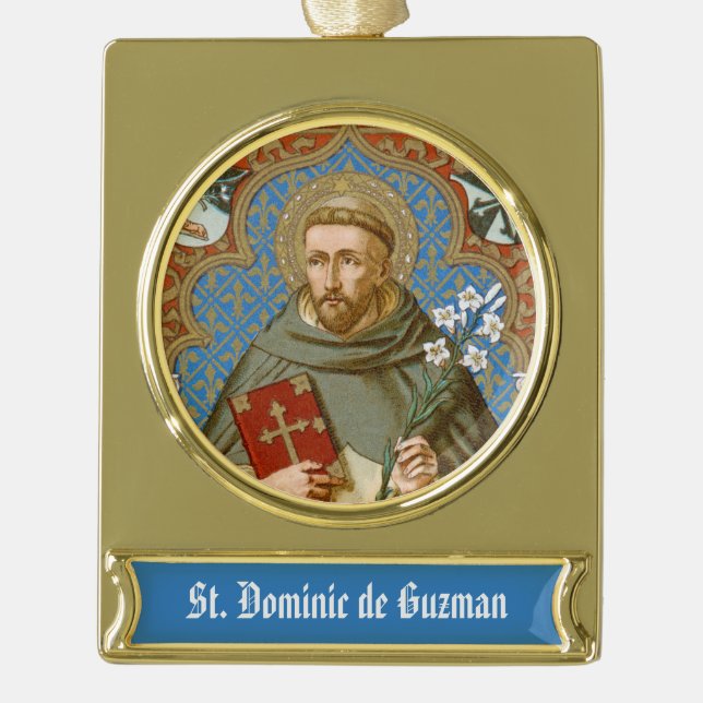 Dominic de Guzman (BK 011) Banner-Ornament Gold (Vorderseite)