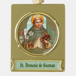 Dominic de Guzman (BK 07) Banner-Ornament Gold