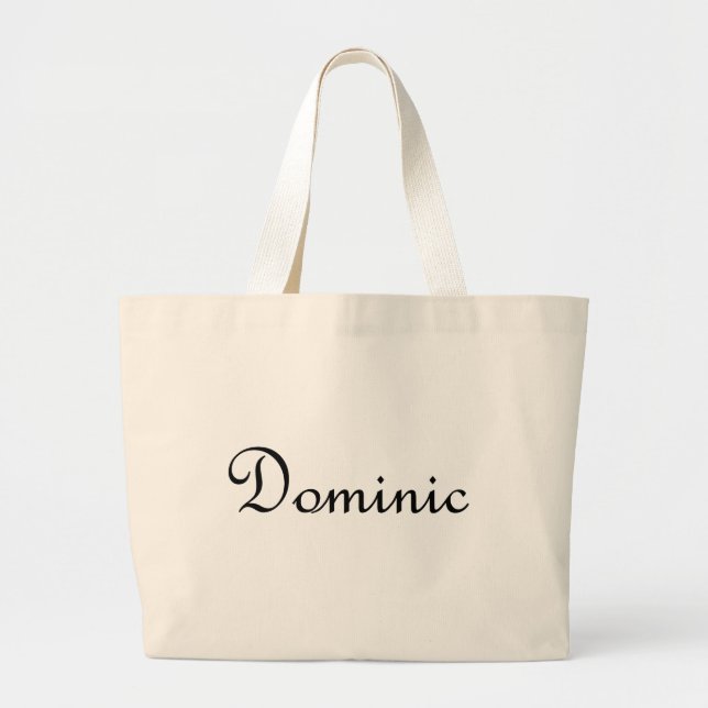 Dominic Jumbo Stoffbeutel (Vorne)