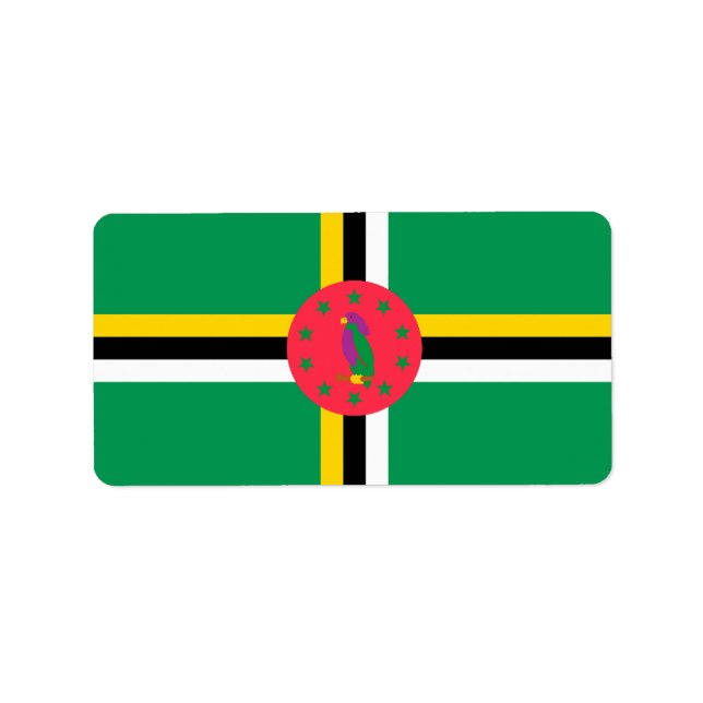 Dominica Adressaufkleber (Vorne)